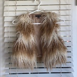 Faux fur vest